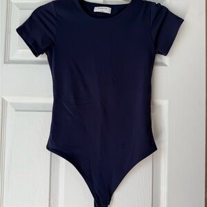Navy Blue Babaton Bodysuit Size Small